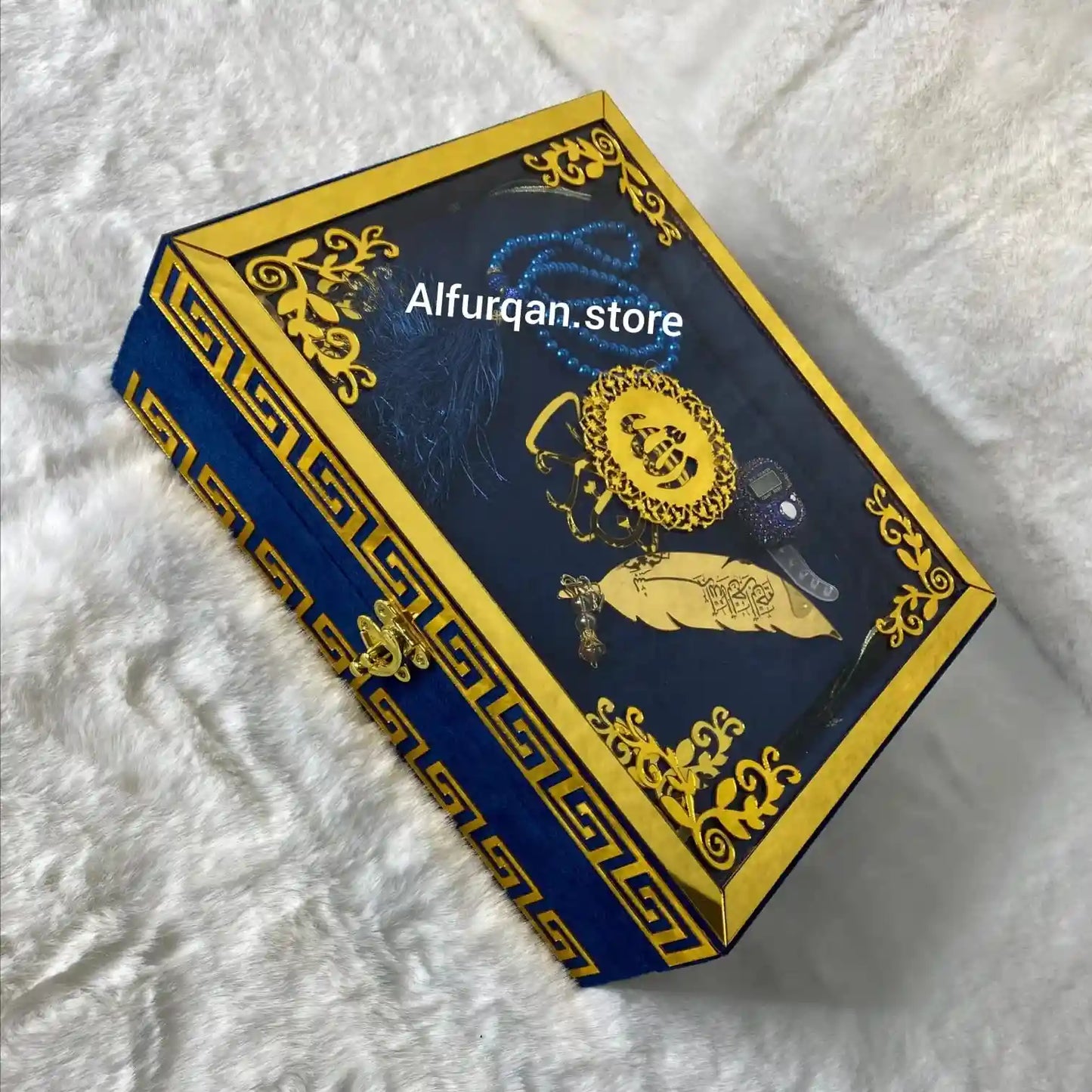 Quran e Pak With Translation 63B Color Blue