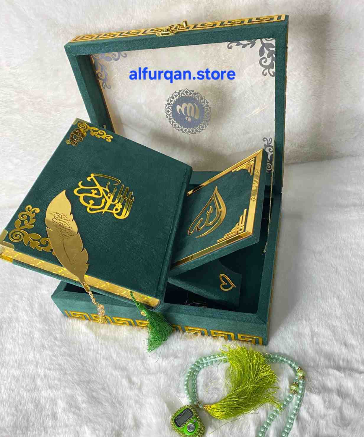 Quran e Pak With Translation 63B Color Green
