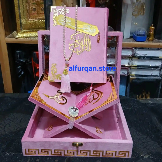 Quran e Pak With Translation (63B) Pink Color