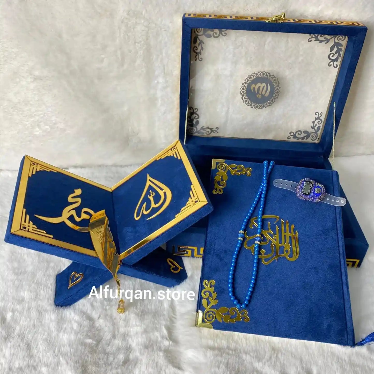 Quran e Pak With Translation 63B Color Blue