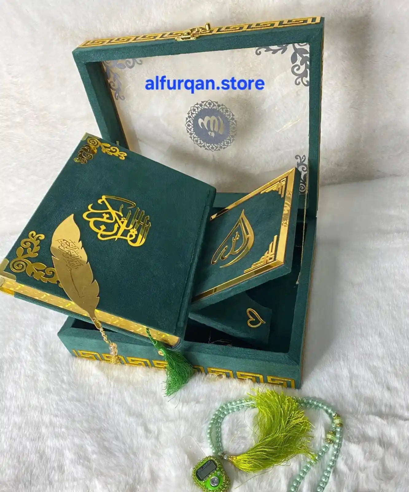 Quran e Pak With Translation 63B Color Green