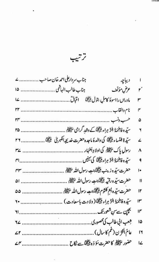 Seerat Fatima tuz Zahra (R A ) (سیرت فاطمۃ الزہرہ رضی اللہ عنھا)