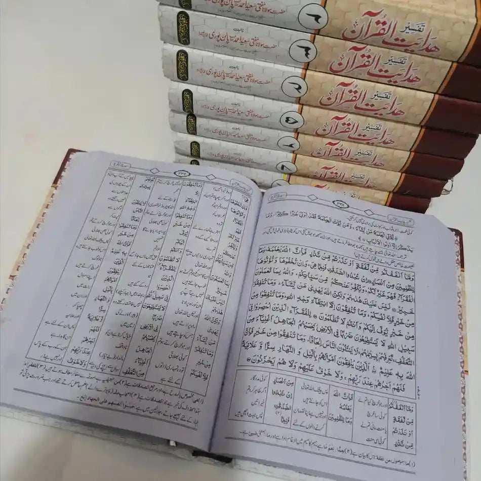 Tafseer Hidayat tul Quran Set 8 Volumes ( ھدایت القرآن مکمل سیٹ 8 جلدیں )